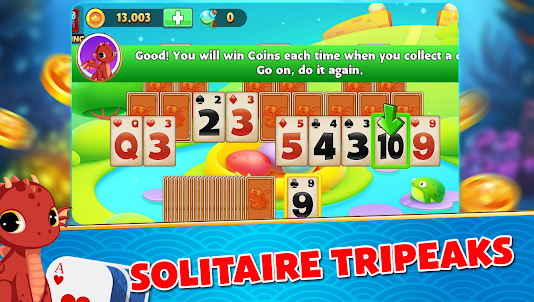 Solitaire merge sorting 3D