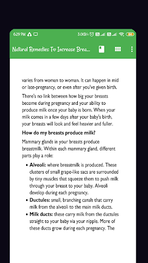 Natural Remedy to Increase Bre