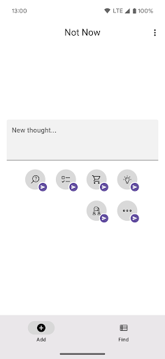 Android application Not Now: Non-distracting Notes screenshort