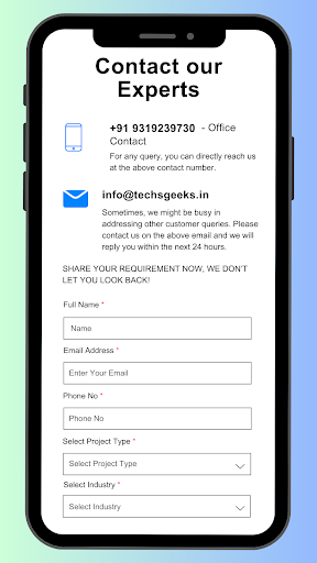 Android application TGAYS TECHNOLOGY screenshort