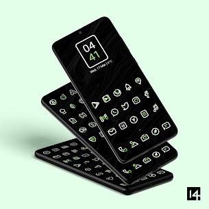 Aline Green APK: linear icon pack (PAID) Free Download 1