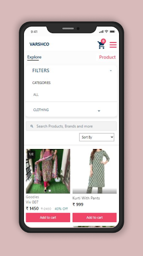 Android application Goodies - Hub screenshort