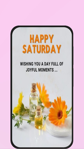Android application happy saturday images screenshort
