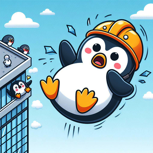 Fall Angry Penguin logo