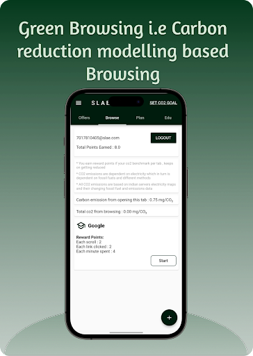 Android application SustEarn - (U.N. accredited ) screenshort