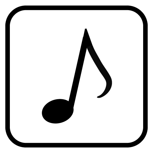 Plug in music Theme - B & W  Icon