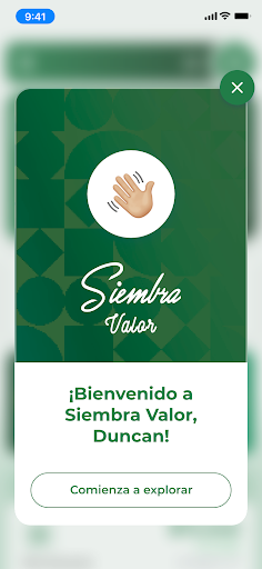 Android application Siembra Valor screenshort