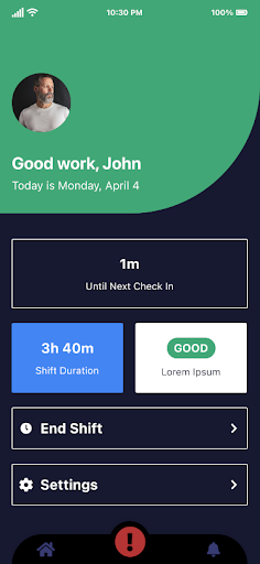 Be Safe - Work Alone Screen 3