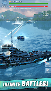 تحميل لعبة idle fleet warship مهكرة 3
