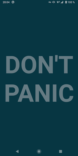 DONT PANIC Screen 2