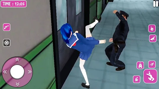 Anime School Girl Fun Life 3D