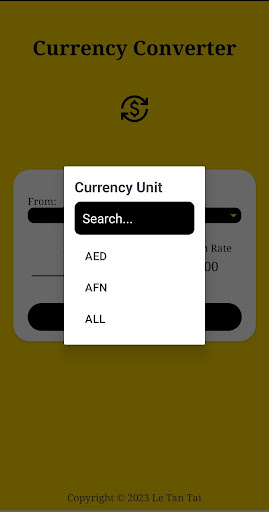 Currency Converter Screen 2