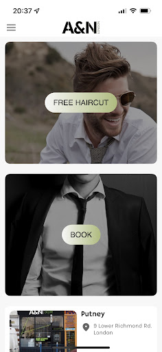 Android application A&N London screenshort