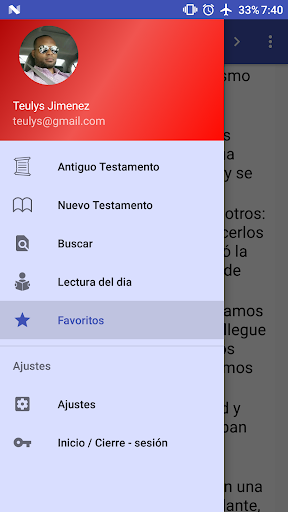 Android application Biblia Latinoamericana Spanish screenshort