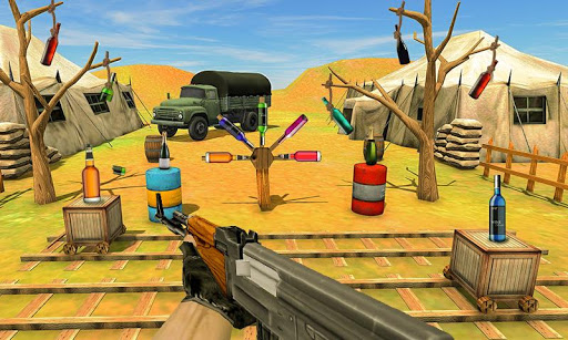 Bottle Shooter Games Gun Range Screen 3