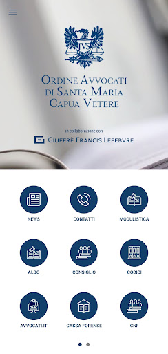Android application Ordine Avvocati SMCV screenshort