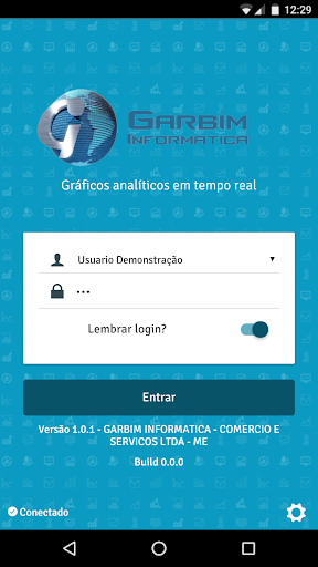 Android application Garbim Dashboard screenshort