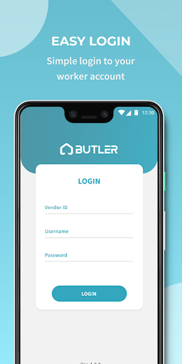 Android application BUTLER - Worker App screenshort