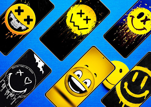 Preppy Smiley Face Wallpaper Screen 2