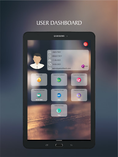 Android application CRM screenshort