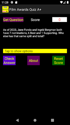 The Film Awards Quiz A+ - Screenshot 1