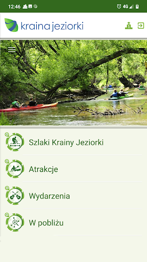Android application Kraina Jeziorki screenshort