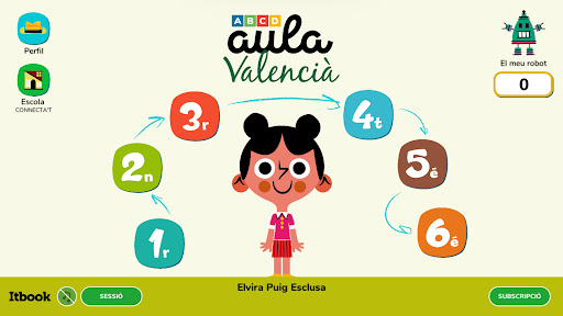 Screenshot of Aula Valencià