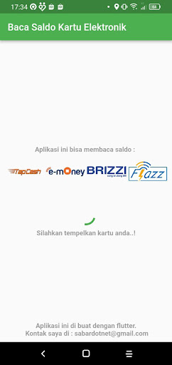 Android application Saldo eToll screenshort