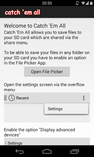 Android application Catch 'Em All screenshort