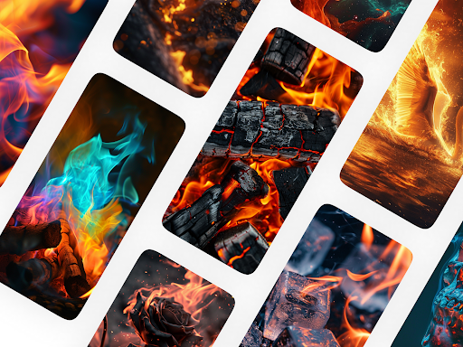 Android application Fire Wallpaper 2024 screenshort