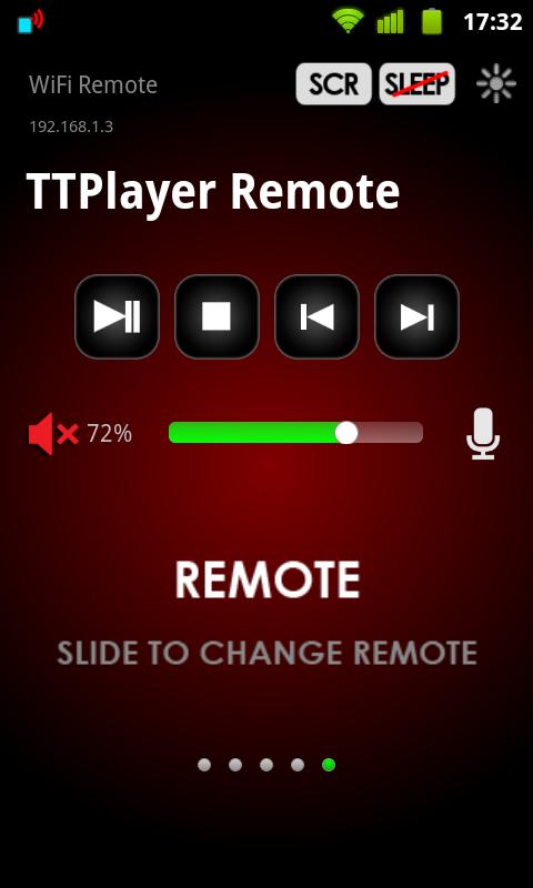 Android application WiFi Remote Pro screenshort