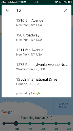 Android application ATM Locator screenshort