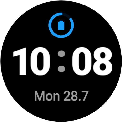 Minimal Digital Watch Face icon