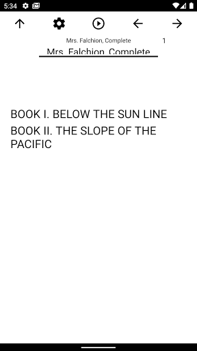 Android application Book, Mrs. Falchion, Complete screenshort