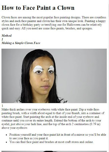 How to Do Face Painting Screen 2