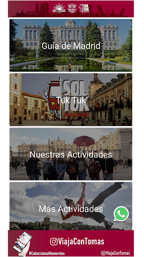 Android application Sol Tours Madrid screenshort