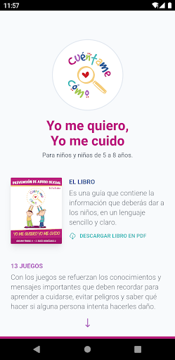 Yo me quiero Yo me cuido Screen 2