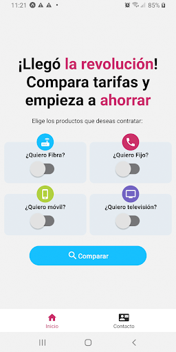 Android application Mixideal - Comparador de tarif screenshort