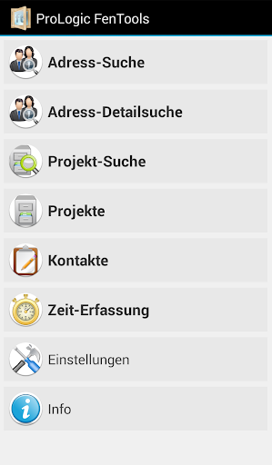 Android application ProLogic FenTools screenshort