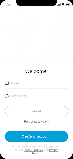 Android application FalcoSmart screenshort