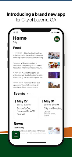 Android application City of Lavonia, GA screenshort
