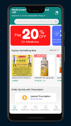 Android application MedConnectPlus Pharmacy & Lab screenshort
