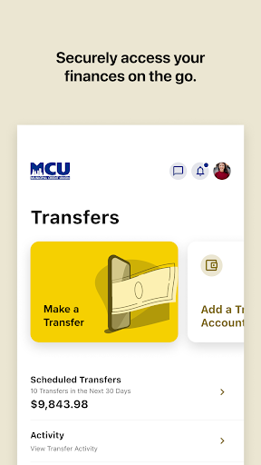 NYMCU Mobile Banking Screen 2