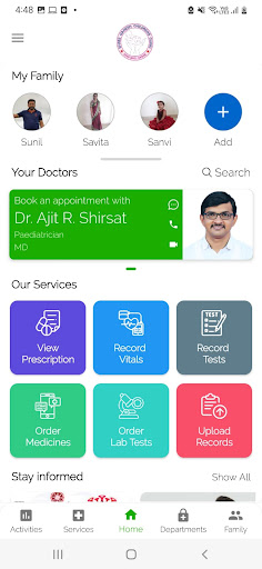 Android application Shree Ganesh Children’s Clinic screenshort