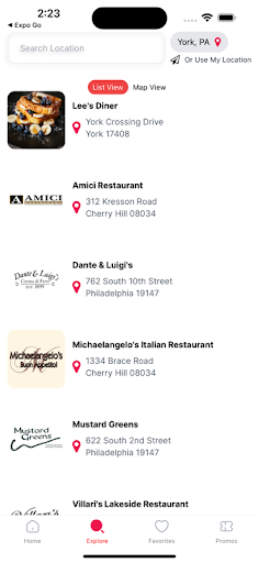 Mangia Rewards Screen 2