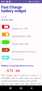 Fast Charge battery widget