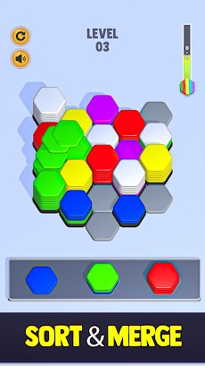 Hexa Color Sort Blocks Puzzleのおすすめ画像2
