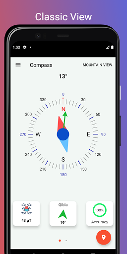 Digital Compass - GPS, Level & Qibla Direction apktram screenshots 2