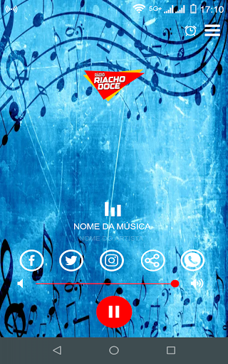 Android application Web Rádio Riacho Doce screenshort