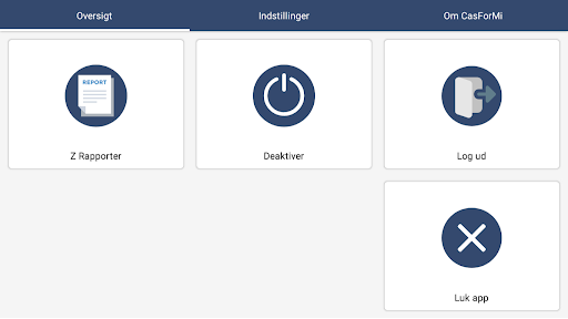 CasForMi Regnskabsintegration Screen 2